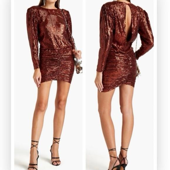 Retrofete Dresses & Skirts - Retrofete bronze Flynn sequin dress size S NWT